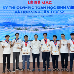Đội tuyển sinh viên Trường đạt 100% giải thưởng tại Bảng A Kỳ thi Olympic Toán học sinh viên toàn quốc lần thứ 32 – năm 2026