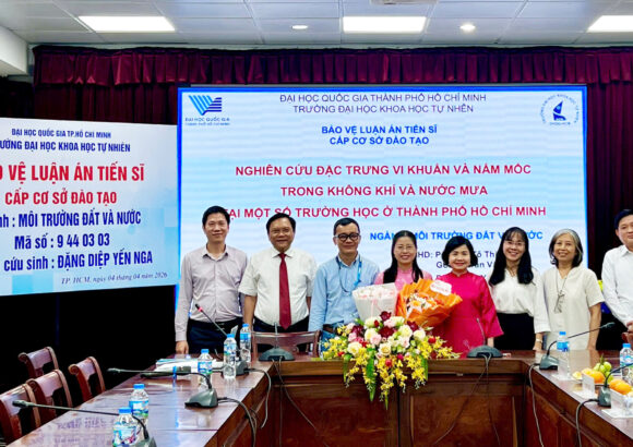 NCS Đặng Diệp Yến Nga bảo vệ thành công luận án Tiến sĩ CSĐT ngành Môi trường đất và nước