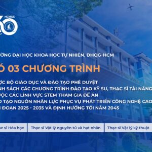 Trường Đại học Khoa học tự nhiên, ĐHQG-HCM có 03 chương trình Thạc sĩ Tài năng tham gia Đề án Đào tạo nguồn nhân lực phục vụ phát triển công nghệ cao