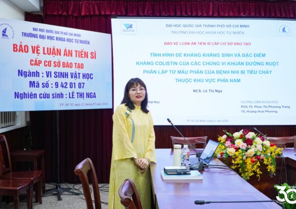 NCS Lê Thị Nga bảo vệ thành công luận án tiến sĩ về đề kháng kháng sinh ở vi khuẩn đường ruột trên trẻ em