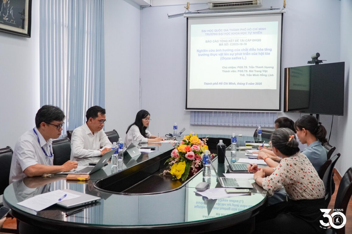 P4T07306 Nghiệm thu đề tài cấp ĐHQG-HCM về ảnh hưởng của chất điều hòa tăng trưởng đến sự phát triển của hột lúa