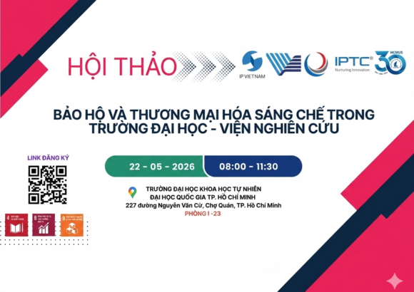 THƯ MỜI THAM DỰ HỘI THẢO BẢO HỘ VÀ THƯƠNG MẠI HÓA SÁNG CHẾ TRONG TRƯỜNG ĐẠI HỌC – VIỆN NGHIÊN CỨU