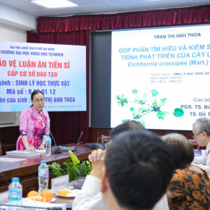 Nghiên cứu sinh Trần Thị Anh Thoa bảo vệ thành công luận án tiến sĩ ngành Sinh lý học thực vật