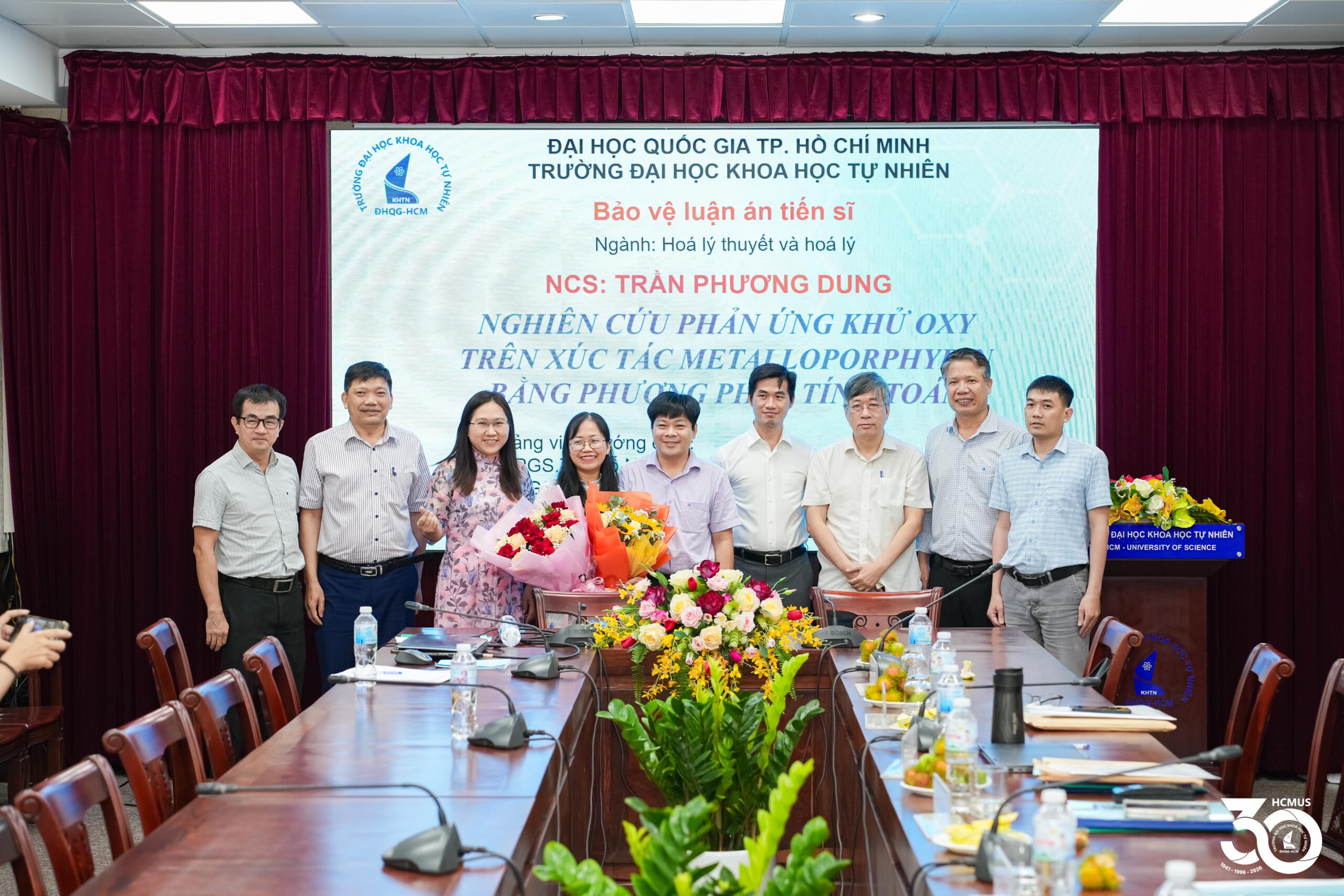 NCS.Trần Phương Dung bảo vệ thành công luận án tiến sĩ ngành Hóa lý thuyết và hóa lý