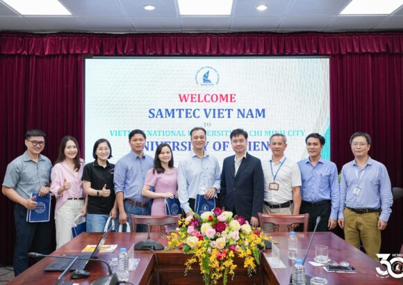 Trường Đại học Khoa học tự nhiên, ĐHQG-HCM trao đổi hợp tác với Công ty TNHH SAMTEC Việt Nam về đào tạo, thực tập và phát triển nguồn nhân lực