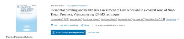 Picture1 Elemental profiling and health risk assessment of Ulva reticulata in a coastal zone of Ninh Thuan Province, Vietnam using ICP-MS technique