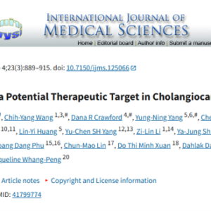 Picture1 Integrin αvβ3 is a Potential Therapeutic Target in Cholangiocarcinoma