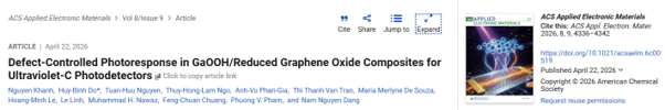 Defect-Controlled Photoresponse in GaOOH/Reduced Graphene Oxide Composites for Ultraviolet-C Photodetectors