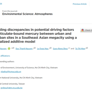 Picture1 Revealing discrepancies in potential driving factors of particulate-bound mercury between urban and suburban sites in a Southeast Asian megacity using a generalized additive model