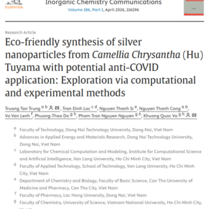 Picture1 Eco-friendly synthesis of silver nanoparticles from Camellia Chrysantha (Hu) Tuyama with potential anti-COVID application: Exploration via computational and experimental methods