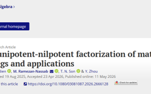 A unipotent-nilpotent factorization of matrices over division rings and applications
