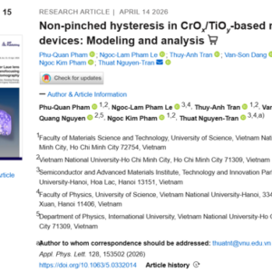 Non-pinched hysteresis in CrOx/TiOy-based memristive devices: Modeling and analysis