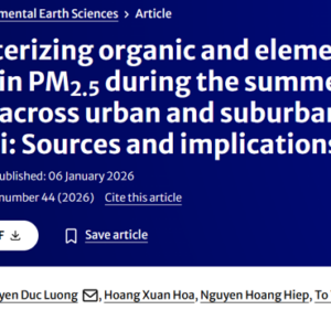 Picture1 Characterizing organic and elemental carbon in PM2.5 during the summer season across urban and suburban zones of hanoi: Sources and implications