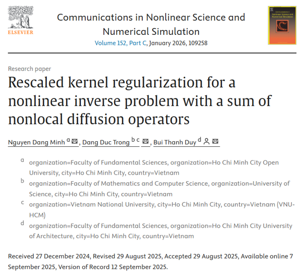 Rescaled kernel regularization for a nonlinear inverse problem with a sum of nonlocal diffusion operators