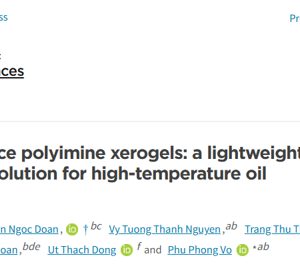 High-performance polyimine xerogels: a lightweight and recyclable solution for high-temperature oil adsorption