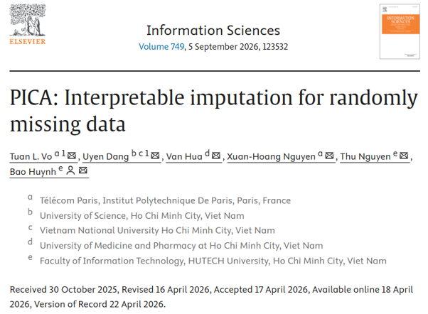 PICA: Interpretable imputation for randomly missing data