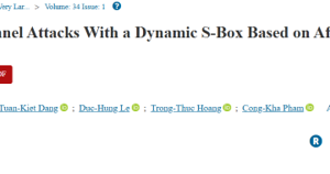 Picture1 Countering Side-Channel Attacks With a Dynamic S-Box Based on Affine Transformations and Gold Sequences