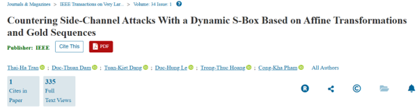 Countering Side-Channel Attacks With a Dynamic S-Box Based on Affine Transformations and Gold Sequences