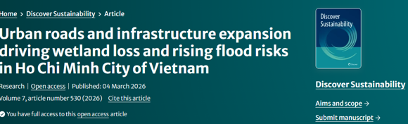 Urban roads and infrastructure expansion driving wetland loss and rising flood risks in Ho Chi Minh City of Vietnam
