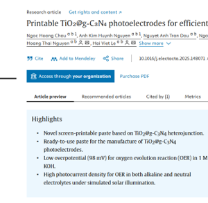 Picture1 Printable TiO₂@g-C₃N₄ photoelectrodes for efficient water splitting