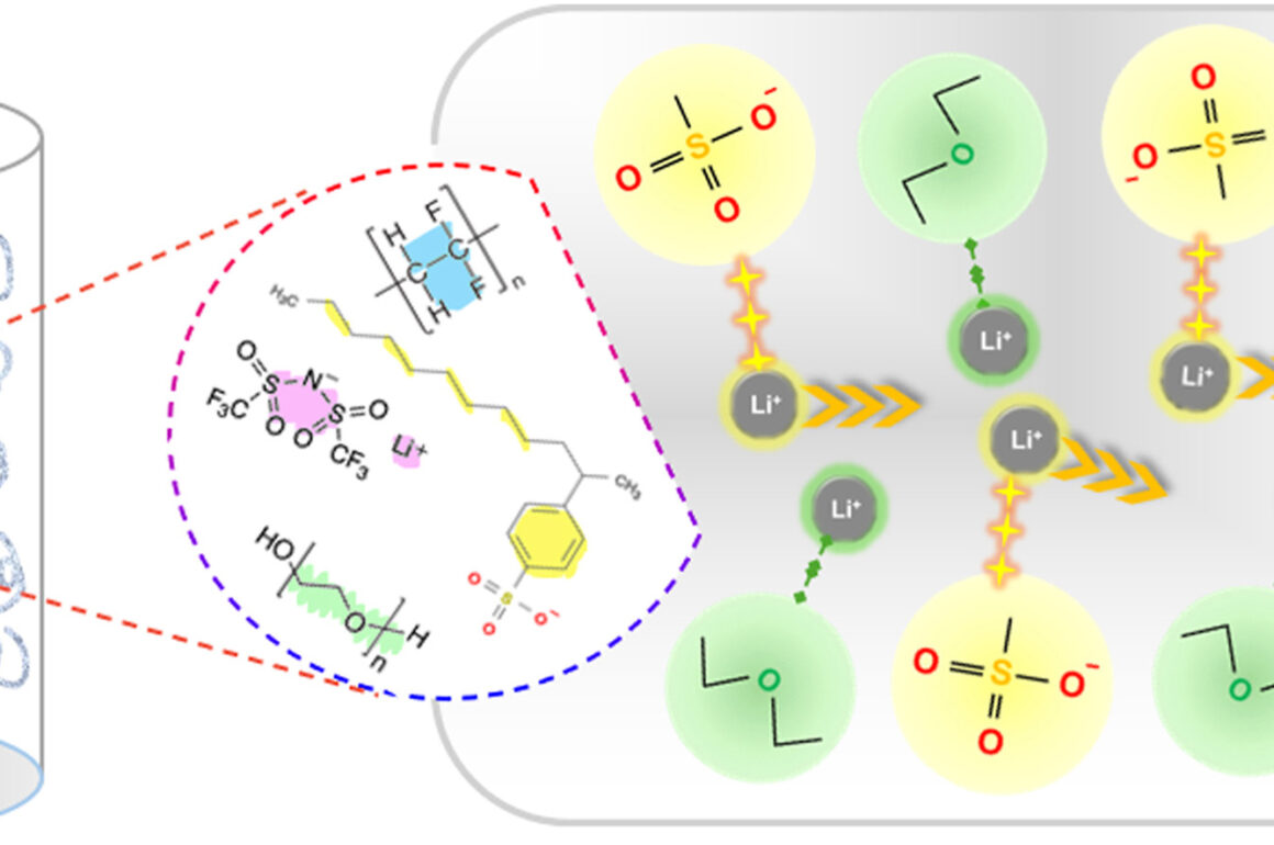 Cost-effective sulfonate-modified PEO/PVDF electrolytes toward high-performance solid-state lithium batteries