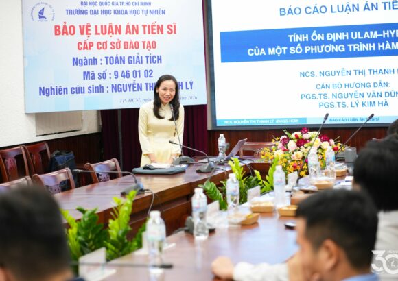 Nghiên cứu sinh Nguyễn Thị Thanh Lý bảo vệ thành công luận án tiến sĩ ngành Toán giải tích