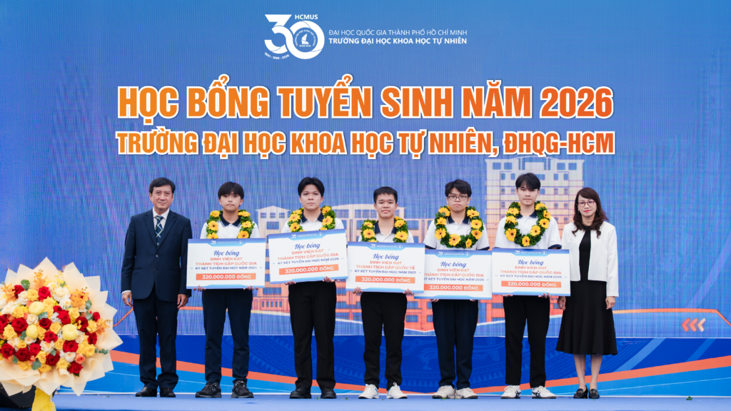 Học bổng tuyển sinh năm 2026 Trường Đại học Khoa học tự nhiên, ĐHQG-HCM
