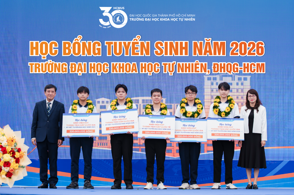 Học bổng tuyển sinh năm 2026 Trường Đại học Khoa học tự nhiên, ĐHQG-HCM