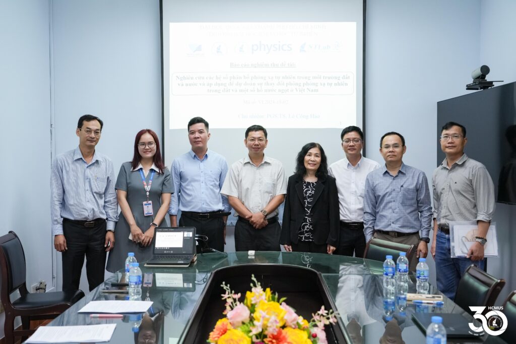 Nghiệm thu thành công đề tài nghiên cứu về các hệ số phân bố phóng xạ tự nhiên trong môi trường đất và nước
