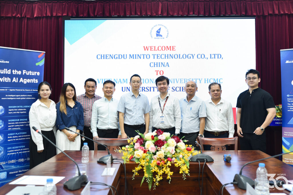 Trường Đại học Khoa học tự nhiên, ĐHQG-HCM trao đổi hợp tác với Chengdu Minto Technology