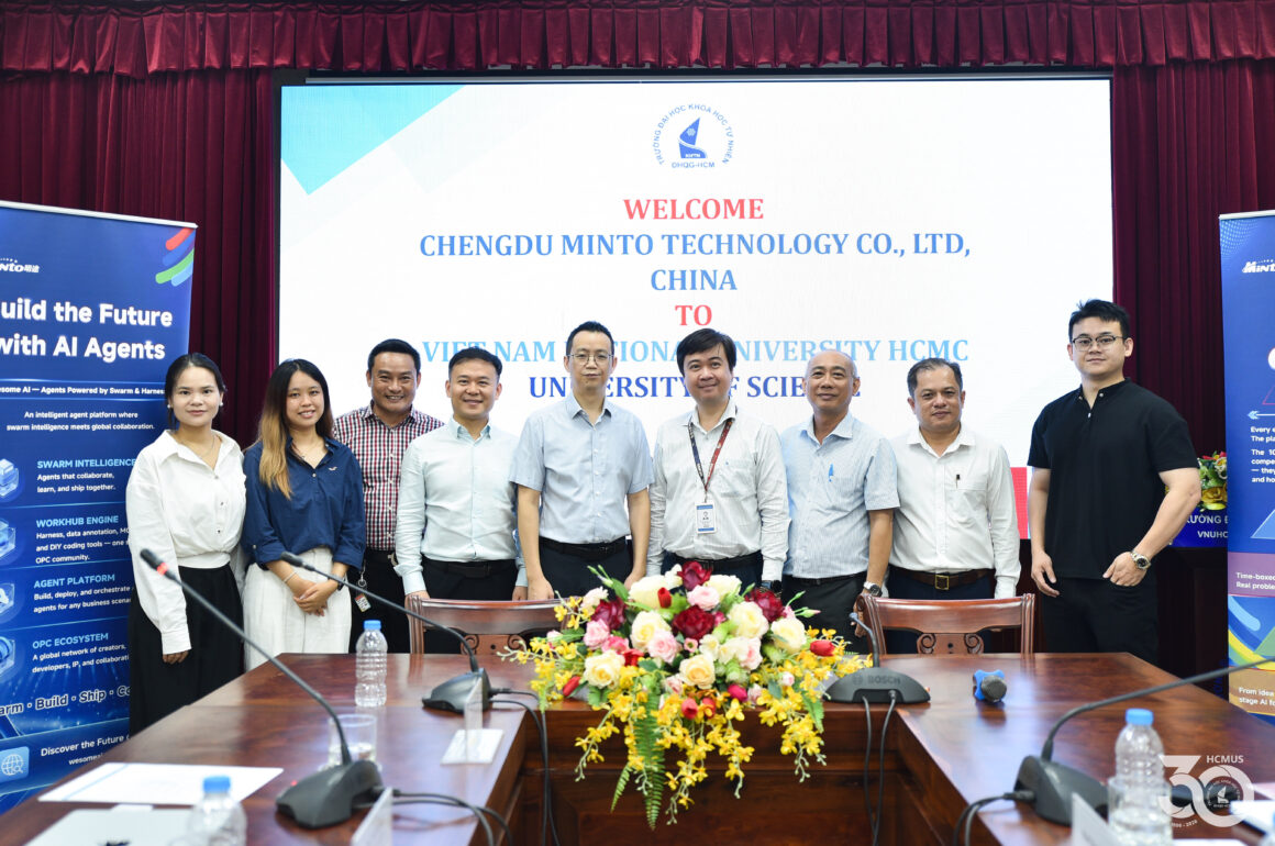 Trường Đại học Khoa học tự nhiên, ĐHQG-HCM trao đổi hợp tác với Chengdu Minto Technology