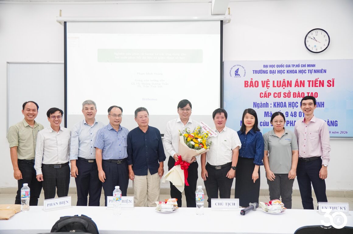 NCS Phạm Minh Hoàng bảo vệ thành công luận án tiến sĩ về phân rã tensor và phục hồi, nén dữ liệu