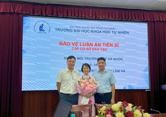 NCS. Bùi Nguyễn Lâm Hà bảo vệ thành công luận án tiến sĩ về bốc thoát hơi tiềm năng và dòng chảy mặt thượng lưu sông Đồng Nai