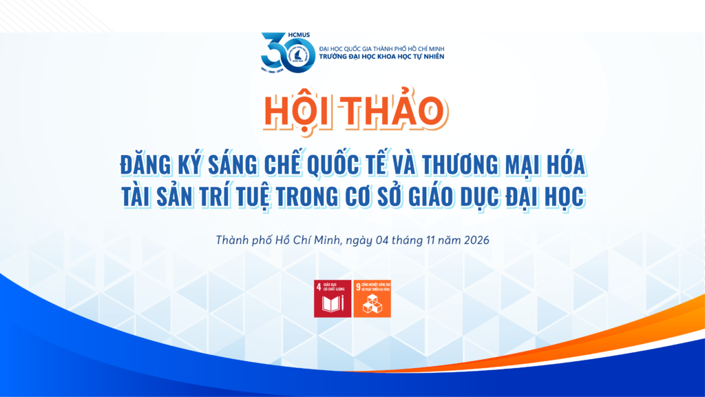 Thư mời tham dự Hội thảo Đăng ký sáng chế quốc tế và thương mại hóa tài sản trí tuệ trong cơ sở giáo dục đại học