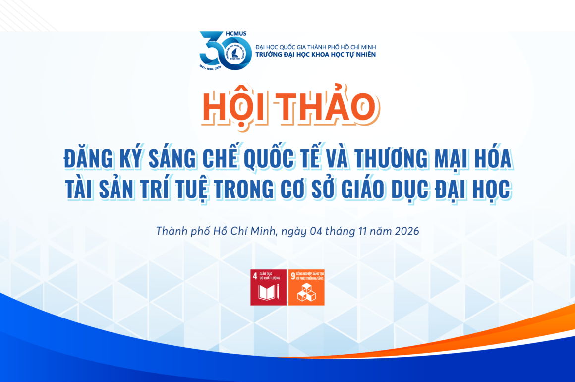Thư mời tham dự Hội thảo Đăng ký sáng chế quốc tế và thương mại hóa tài sản trí tuệ trong cơ sở giáo dục đại học
