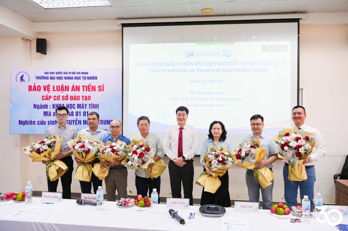 NCS. Nguyễn Ngọc Trung bảo vệ thành công luận án tiến sĩ về dự đoán sự kiện trên đồ thị tri thức thời gian