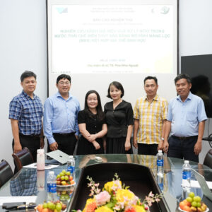 Nghiệm thu đề tài cấp ĐHQG-HCM nghiên cứu xử lý nitơ trong nước thải chế biến thủy sản bằng mô hình MBR kết hợp giá thể sinh học