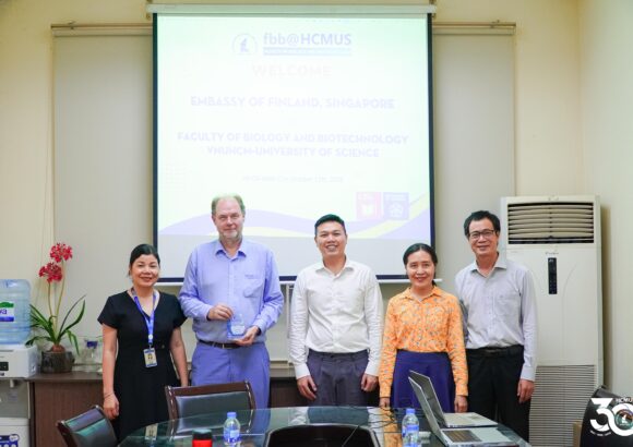 Trường Đại học Khoa học tự nhiên, ĐHQG-HCM làm việc với Tham tán Giáo dục và Khoa học Phần Lan