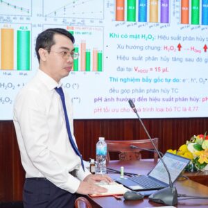 P4T08851 NCS. Nguyễn Thế Luân bảo vệ thành công luận án tiến sĩ về vật liệu quang xúc tác xử lý kháng sinh trong nước