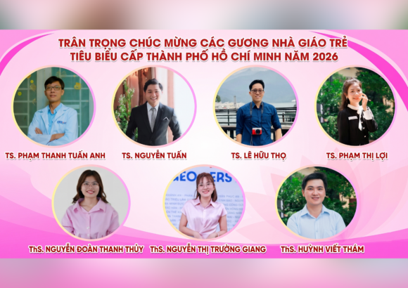 7 nhà giáo trẻ Trường Đại học Khoa học tự nhiên đạt giải thưởng “Nhà giáo trẻ tiêu biểu” TP.HCM năm 2026