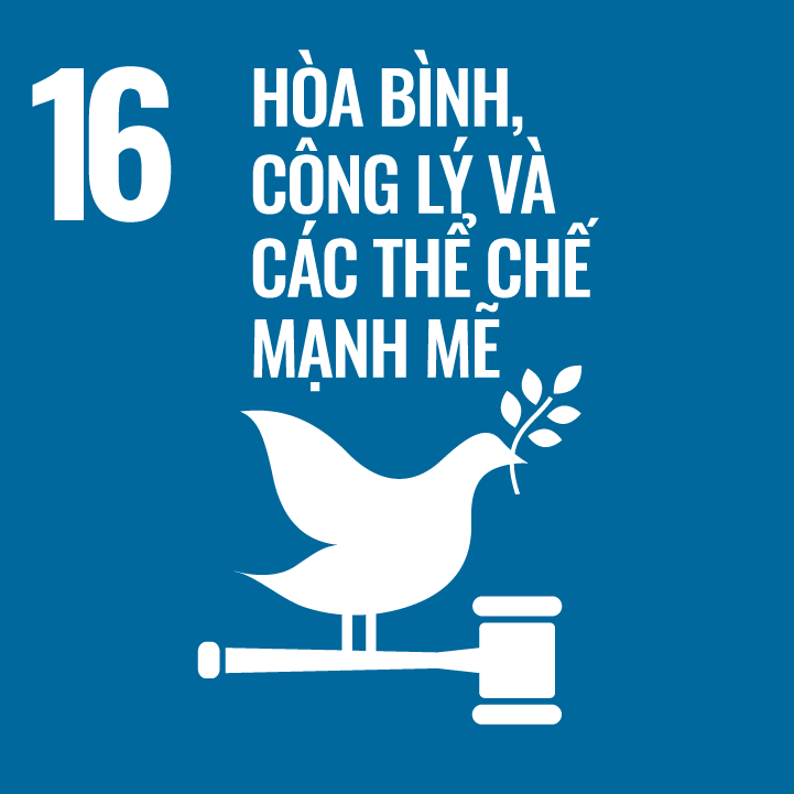 SDG16-Hòa bình - công lý và các thể chế mạnh mẽ